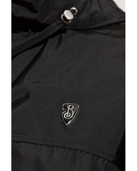 Burberry Black Parka With Hood