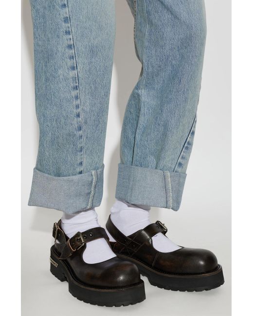 Balenciaga Black Platform Shoes 'Venom Mary Jane'