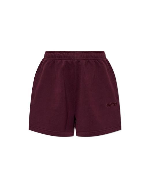 ROTATE BIRGER CHRISTENSEN Sweat Shorts With Embroidered Logo