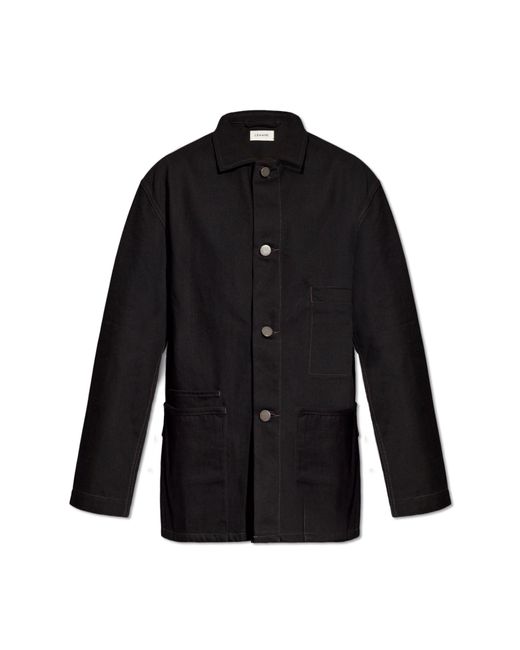 Lemaire Black Oversize Denim Jacket,