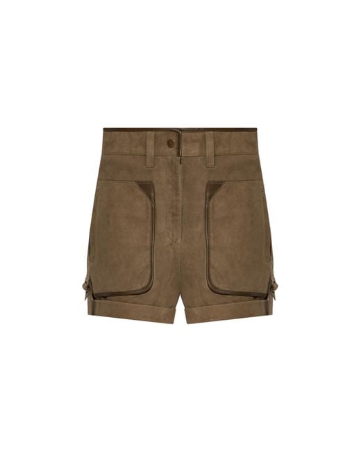 Isabel Marant Green "Marline" Suede Shorts