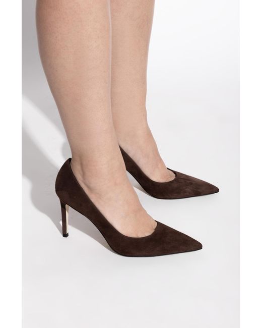 Stuart Weitzman Brown "Power" Heeled Shoes