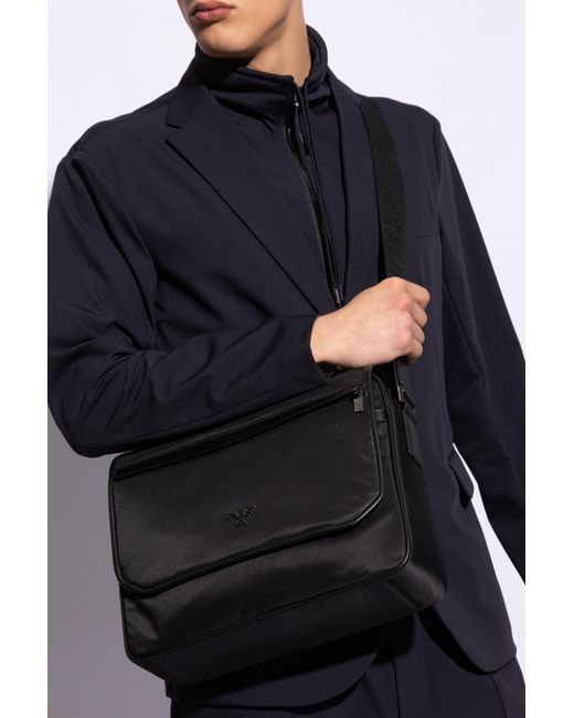 Emporio Armani Blue Bag From The 'Sustainability' Collection for men