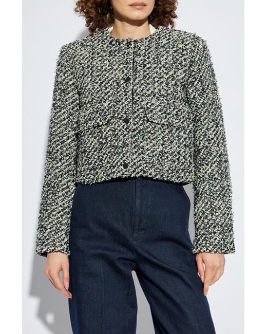 Moncler Multicolor Tweed Down Jacket Duphin