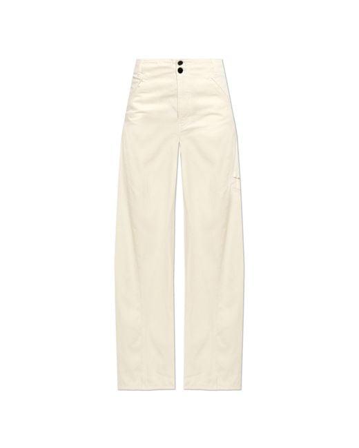 Self-Portrait White Trousers With Pockets