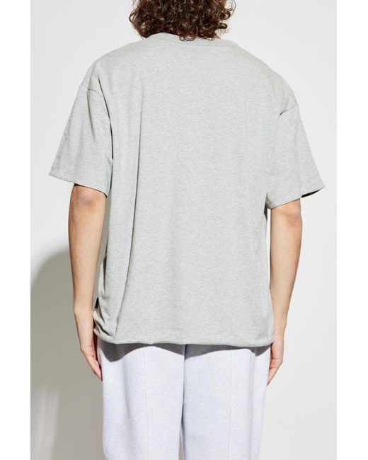 A Bathing Ape Gray T-Shirt With Logo for men
