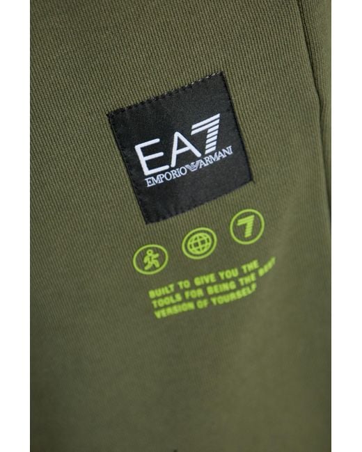 EA7 Green Hoodie for men