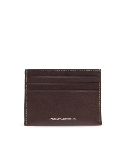 COACH Brown Leather Card Case for men