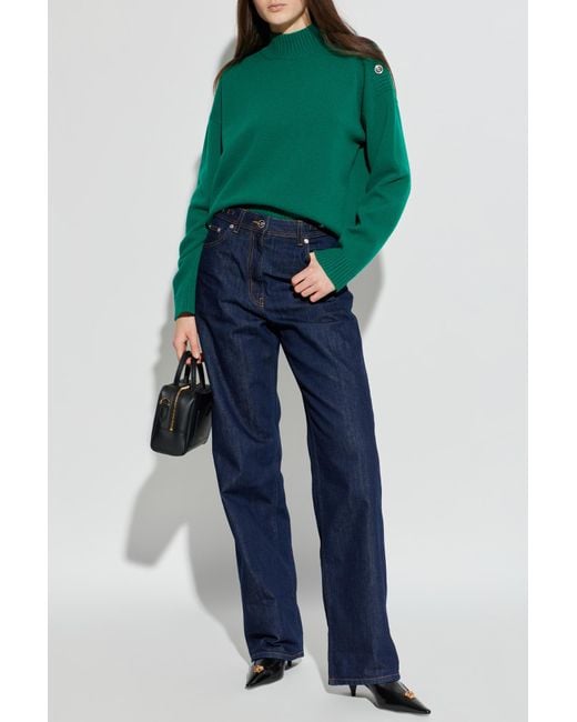Versace Green Wool Sweater