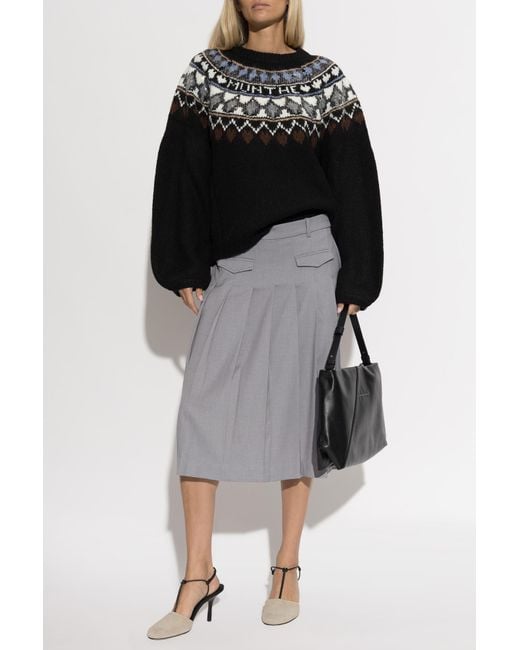 Munthe Gray Pleated Skirt 'Vironicae'