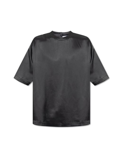 Nanushka Gray 'isaac' Satin T-shirt, for men