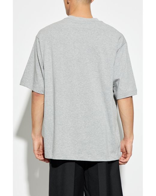 Gucci Gray T-Shirt With Print for men