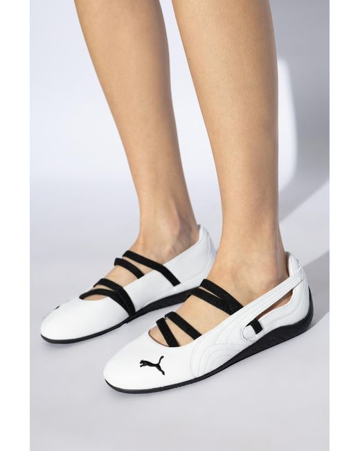 PUMA White Ballerinas Speedcat