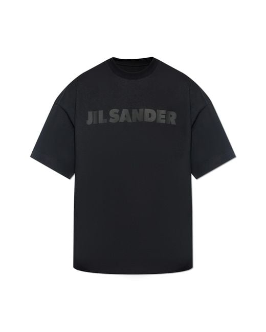 Jil Sander Black T-Shirt With Logo for men