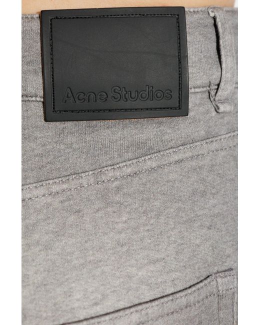 Acne Gray Pants With Pockets