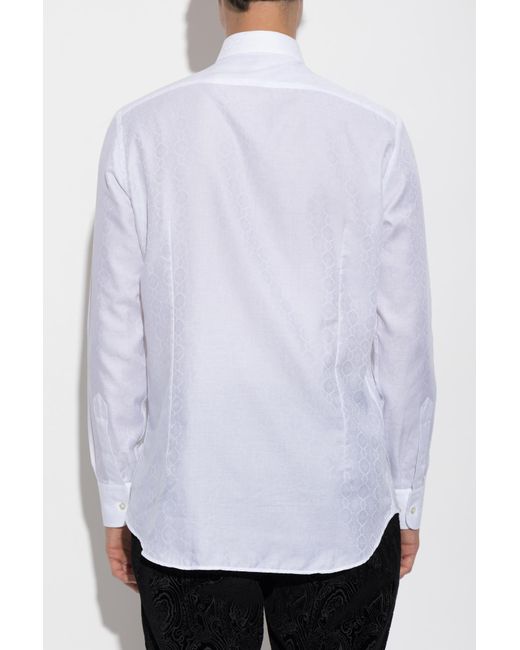 Etro Black Patterned Shirt for men