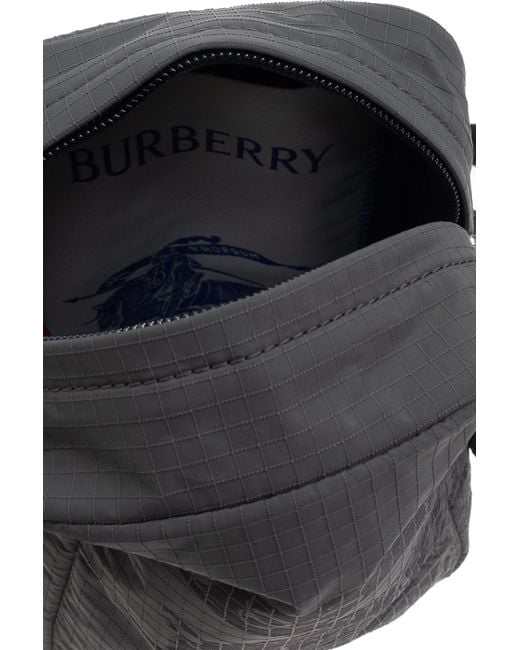 Burberry Gray Shoulder Bag With Logo for men