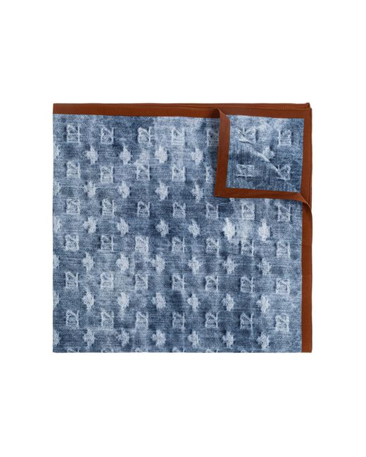DSquared² Blue Monogram Scarf for men