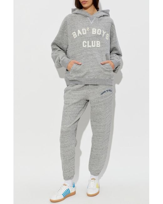 DSquared² Gray Sweatpants With Printed Logo