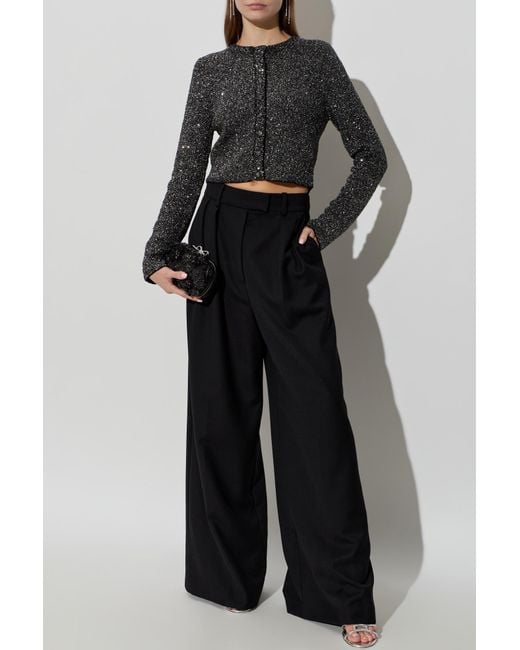 LoveShackFancy Black Cardigan 'Ferra'