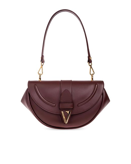 Versace Brown Shoulder Bag 'Virtus'