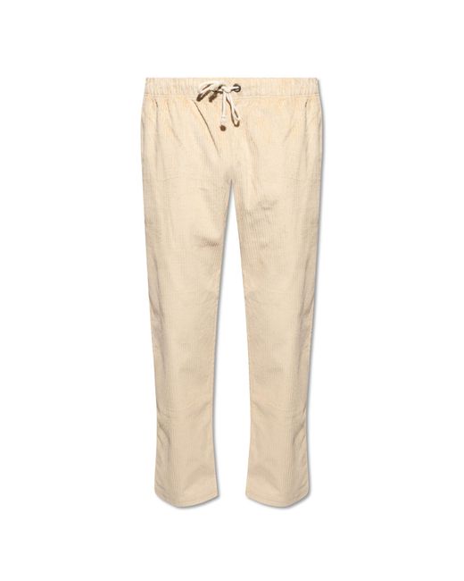 Champion Natural Corduroy Trousers With Logo for men
