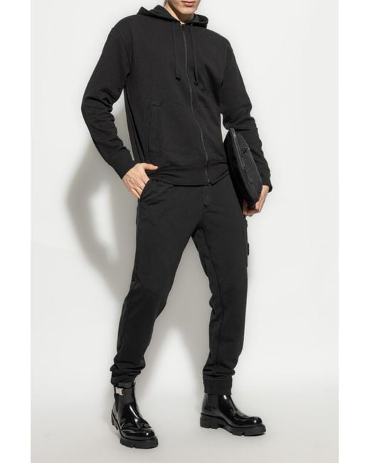 COMME DES GARÇONS PLAY Black Zip-Up Sweatshirt for men