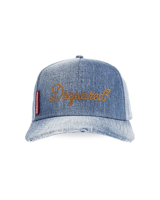 DSquared² Blue Denim Baseball Cap for men