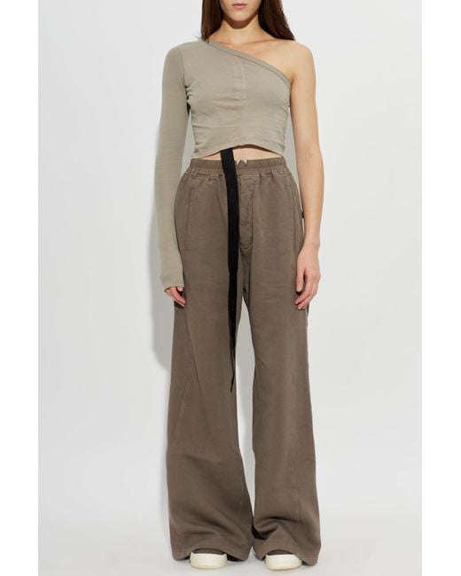 Rick Owens Natural One-Shoulder Top