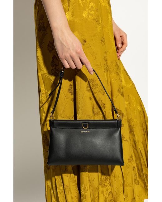 Etro Yellow Shoulder Bag "Mini Talk"