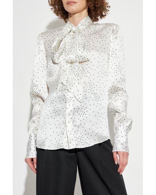 DSquared² Blue Tie-Front Shirt