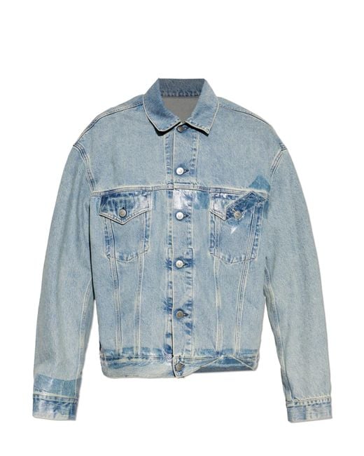 Maison Margiela Blue Denim Jacket With 'Vintage' Effect for men