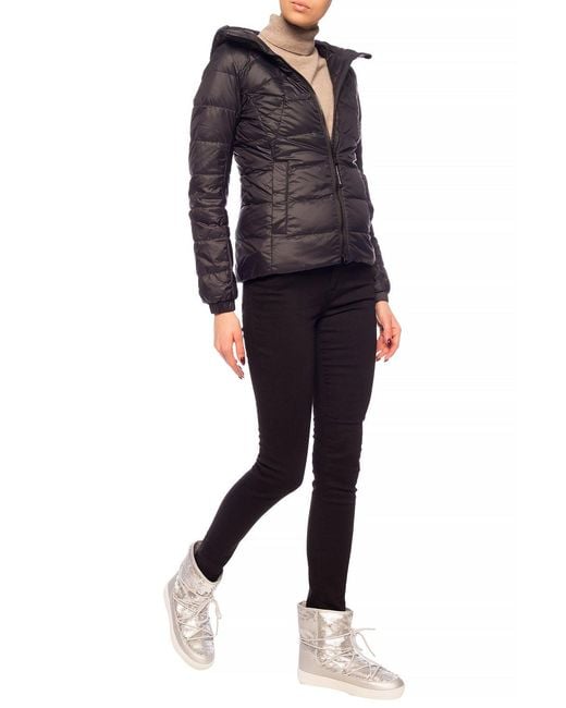 Canada Goose Black Quilted Hooded Puffer Jacket