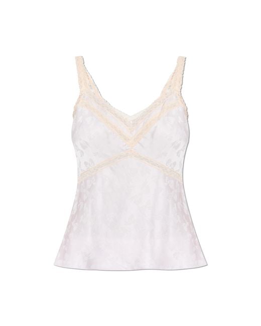 LoveShackFancy White Top 'Lirena'