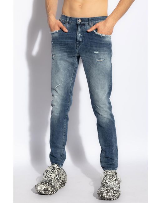 DIESEL Blue '2019 D-Strukt L.32' Jeans for men