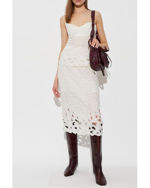 Isabel Marant White Skirt 'Ryesha'