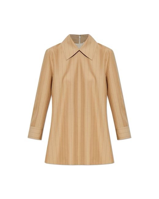 Jil Sander Natural Wool Shirt