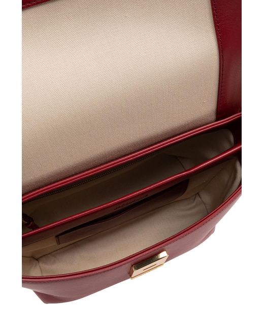 Jacquemus Red Shoulder Bag Le Rond Carre