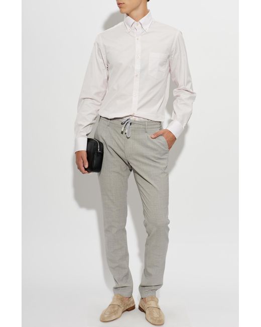 Paul & Shark White Shirt With Pocket for men