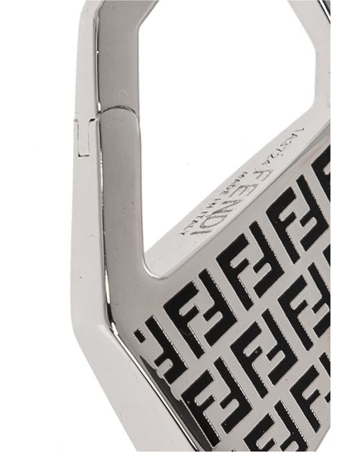 Fendi Black Single Earring for men
