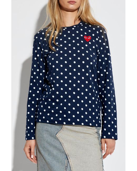 COMME DES GARÇONS PLAY Multicolor Polka Dot Pattern Top
