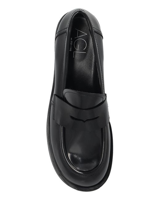 Agl Attilio Giusti Leombruni Blue "Trudi" Loafers Shoes
