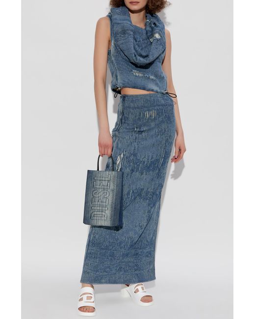 DIESEL Blue Skirt De-Megan-Fsg