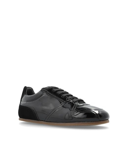 Moschino Black Patent Leather Sports Shoes