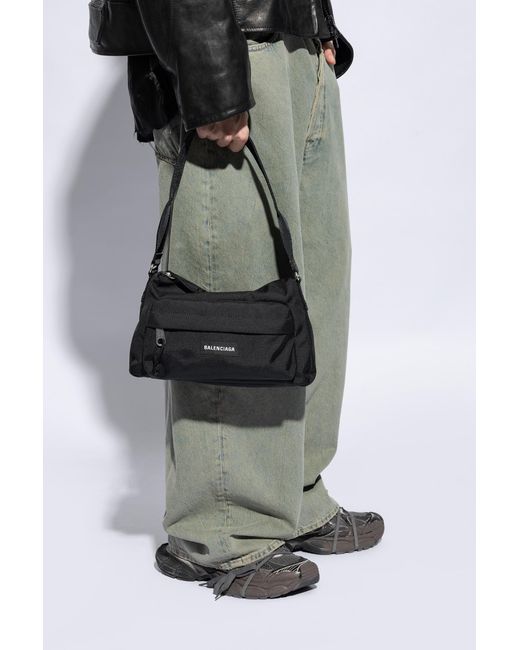 Balenciaga Black 'explorer' Shoulder Bag, for men
