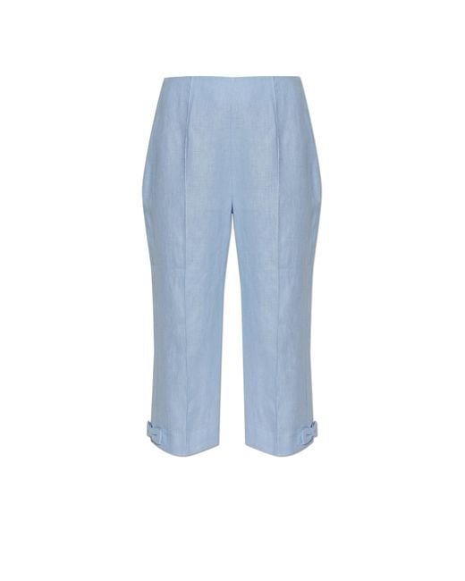 Posse Blue 'Harper' Linen Trousers