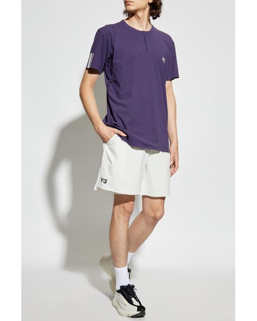 Y-3 Purple T-Shirt From The "Tennis Us" Collection for men