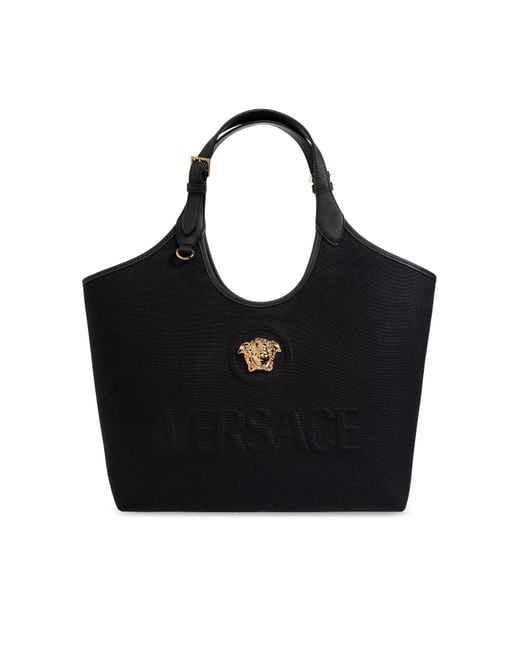 Versace Black Shopper-Type Bag
