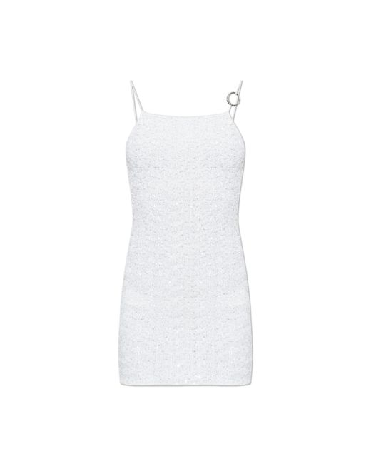 Oseree White Sequin Dress