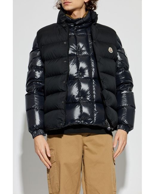Moncler Black Quilted Vest 'Tibb' for men